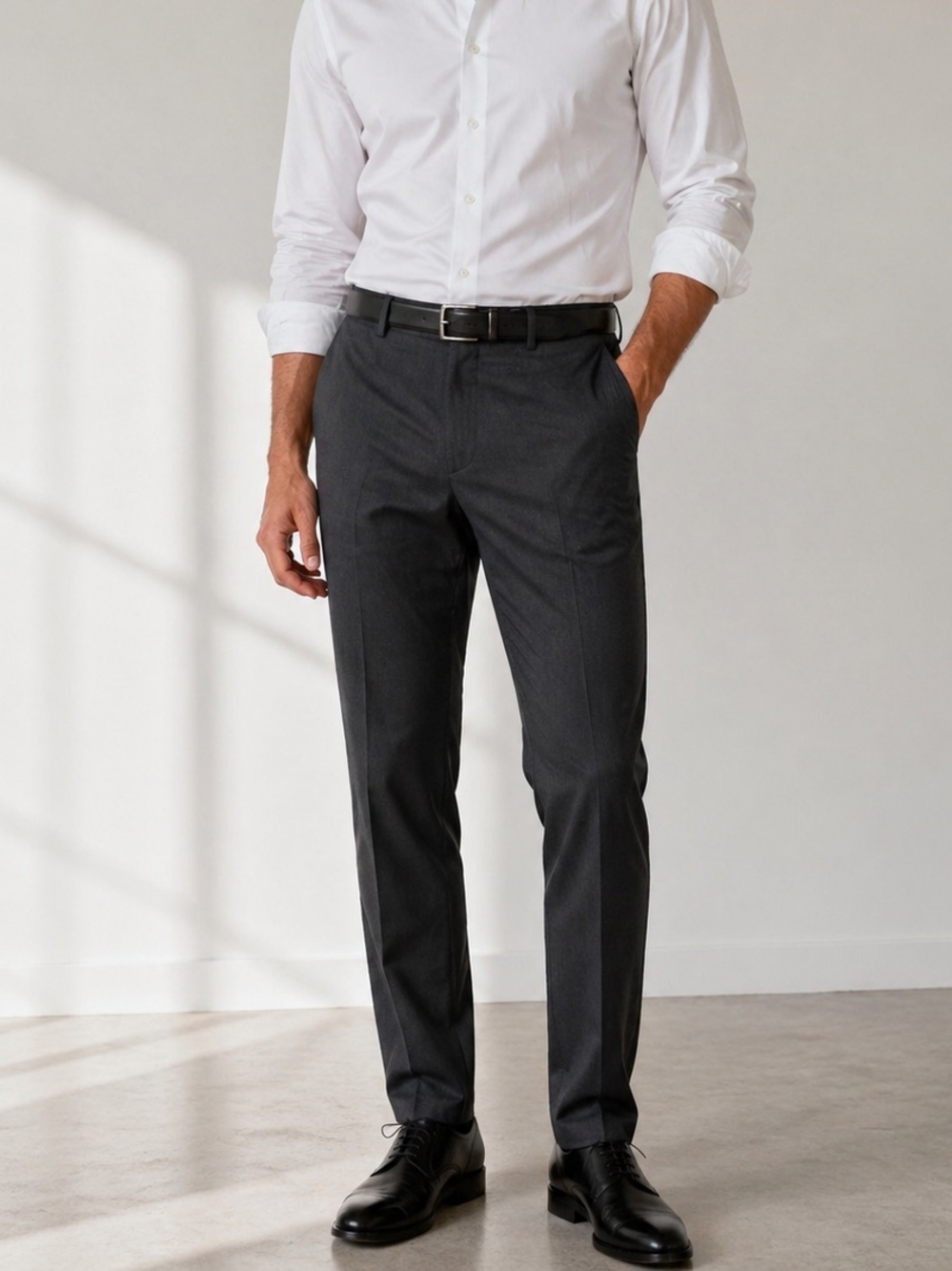 Calvin Klein Men’s Charcoal Dress Pants 36x32 Slim Classic Work Office